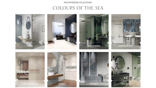 Central HUB for product showcase and online sales process for leading manufacturer of ceramic tiles